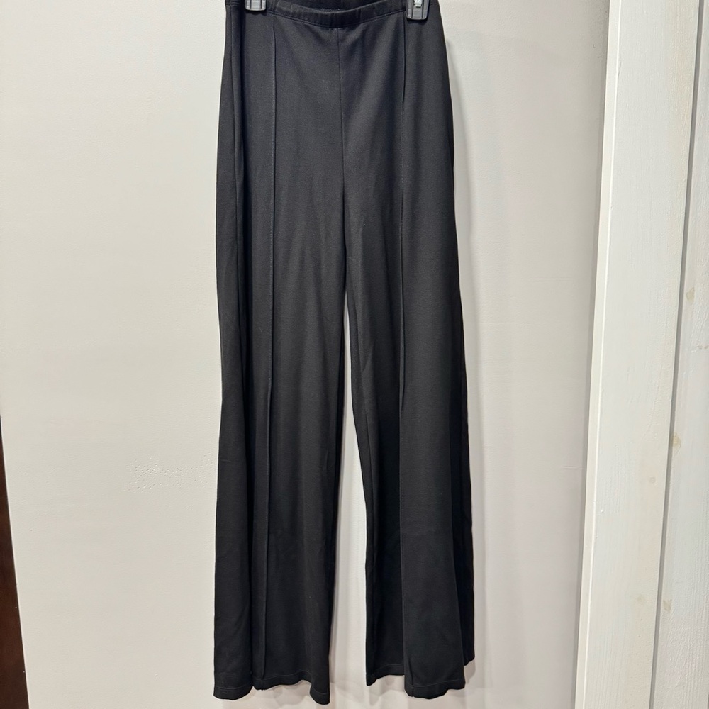 HALARA Black, High Waisted, Pitch-Stitching, Wide Leg Pant ~ Size M